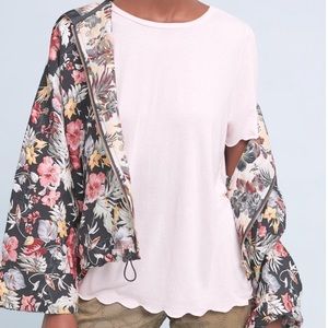 Anthropologie Michael Stars Scalloped tee